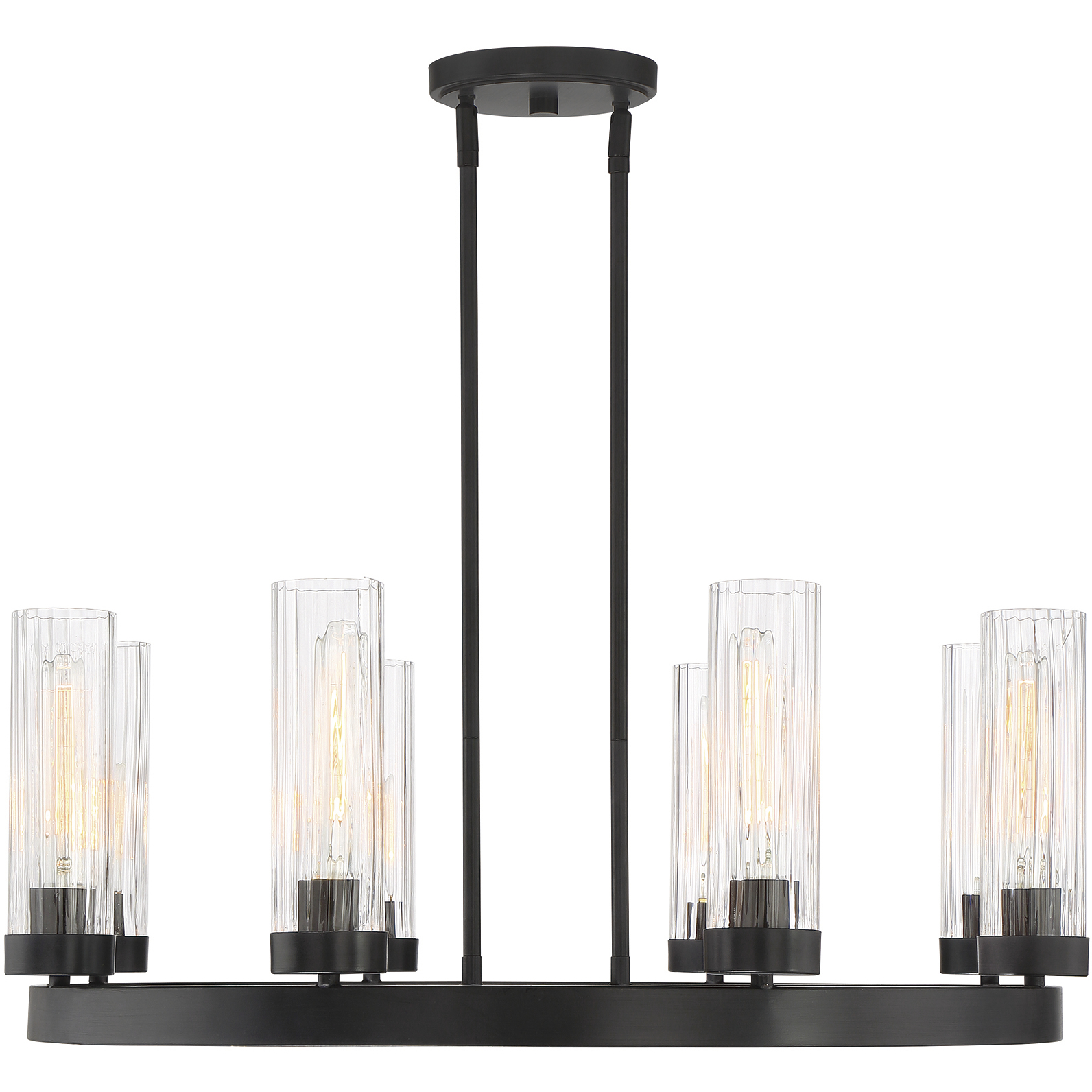 Braden 8 Light 30.5 inch Iron Graphite Chandelier Ceiling Light